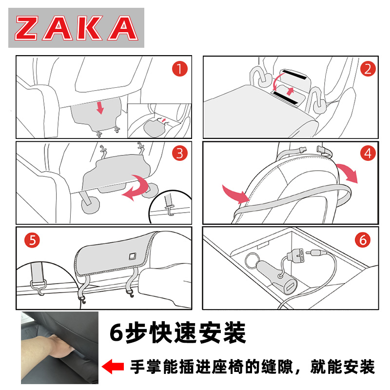 ZAKA吸风通用款夏季透气宝马奔驰保时捷汽车座椅记忆静音通风坐垫-图2