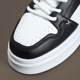 Hong Kong style men's low-top trendy thick-soled white shoes