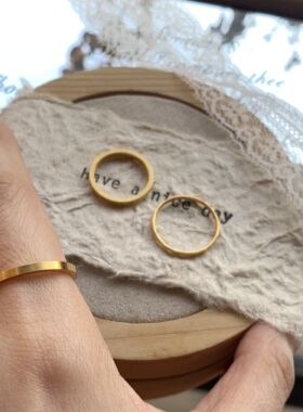 可水洗轻奢磨砂竹节女戒