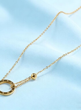 电气白兰原创钛钢百搭锁骨链