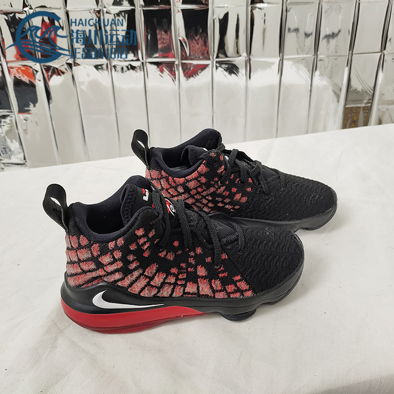 Nike/耐克正品休闲大童女子GS时尚潮流轻便篮球运动鞋 BQ5595-006 - 图1