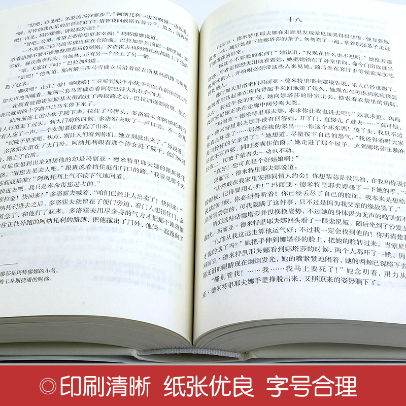 世界经典文学名著全套3册 战争与和平/安娜卡列尼娜/复活全译本 列夫托尔斯泰小说全集 世界文学名著 青少年学生版成人版课外书籍 - 图3