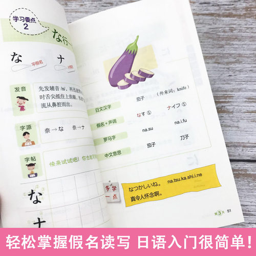 【新东方 附赠音频】7天搞定日语50音图解记忆中日交流新标准日本语日语50音字帖日语零基础自学入门书日文字帖口语发音练习正版 - 图1