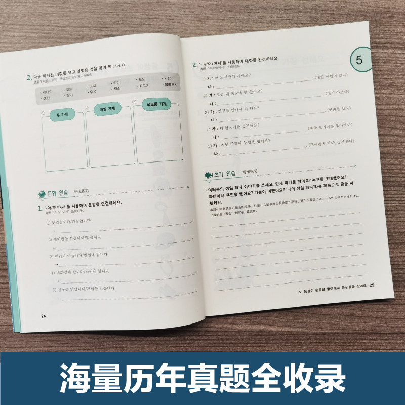正版新韩国语能力考试TOPIK I 初级官方教程+活用练习赠音频新编首尔大学韩语自学入门教材延世韩国语核心词汇单词语法阅读真题书