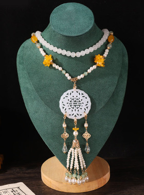 新中式国风璎珞仙女流苏项链