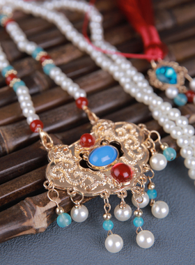 马面裙项链配饰汉服软璎珞古风