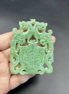 琉璃仿玉吊坠挂件玉佩