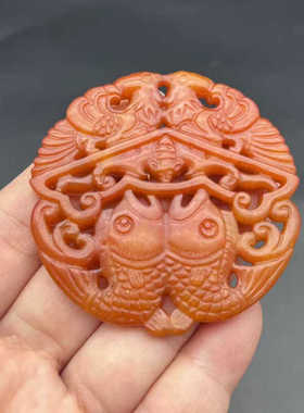 岫玉仿古做旧玉佩玉坠毛衣坠