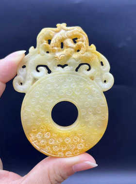 岫玉仿古做旧玉佩玉坠