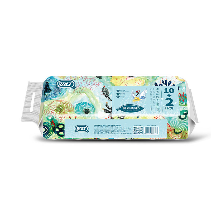 双灯 纯木系列无芯卷纸 12卷/提×4提,淘宝优惠券,粉丝福利购,淘宝优惠卷