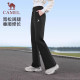 ໂສ້ງຂາຍາວ Camel sweatpants ຂອງແມ່ຍິງປີ 2026 ລະດູໃບໄມ້ຫຼົ່ນແລະລະດູຫນາວໃຫມ່ຂອງກາງເກງຝ້າຍທີ່ມີຂາກວ້າງ, ກາງເກງແລ່ນໂຍຄະແບບຈຸນລະພາກກາງແຈ້ງ.