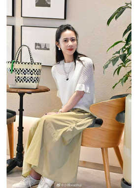 小晖诱货 双层重工铜镀白金融化金属珍珠粗细链条编织设计感项链