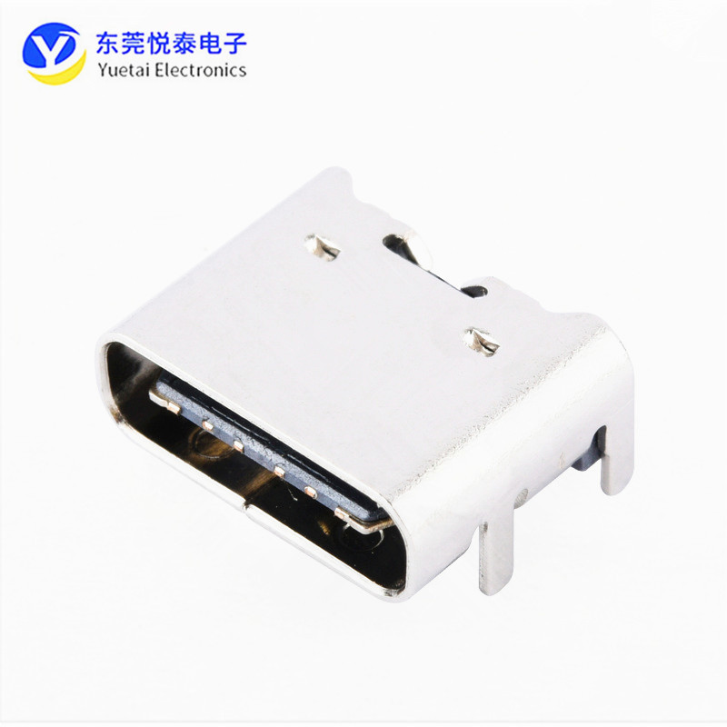 USB3.1TYPE-C6P连接器单排SMT贴片USB type c母座typec6pin母座 - 图3