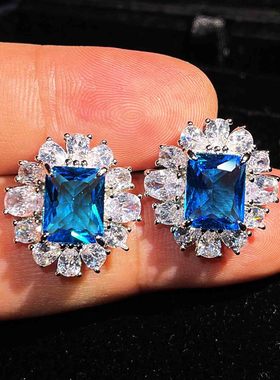 925银奢华闪耀彩宝石镶托帕石