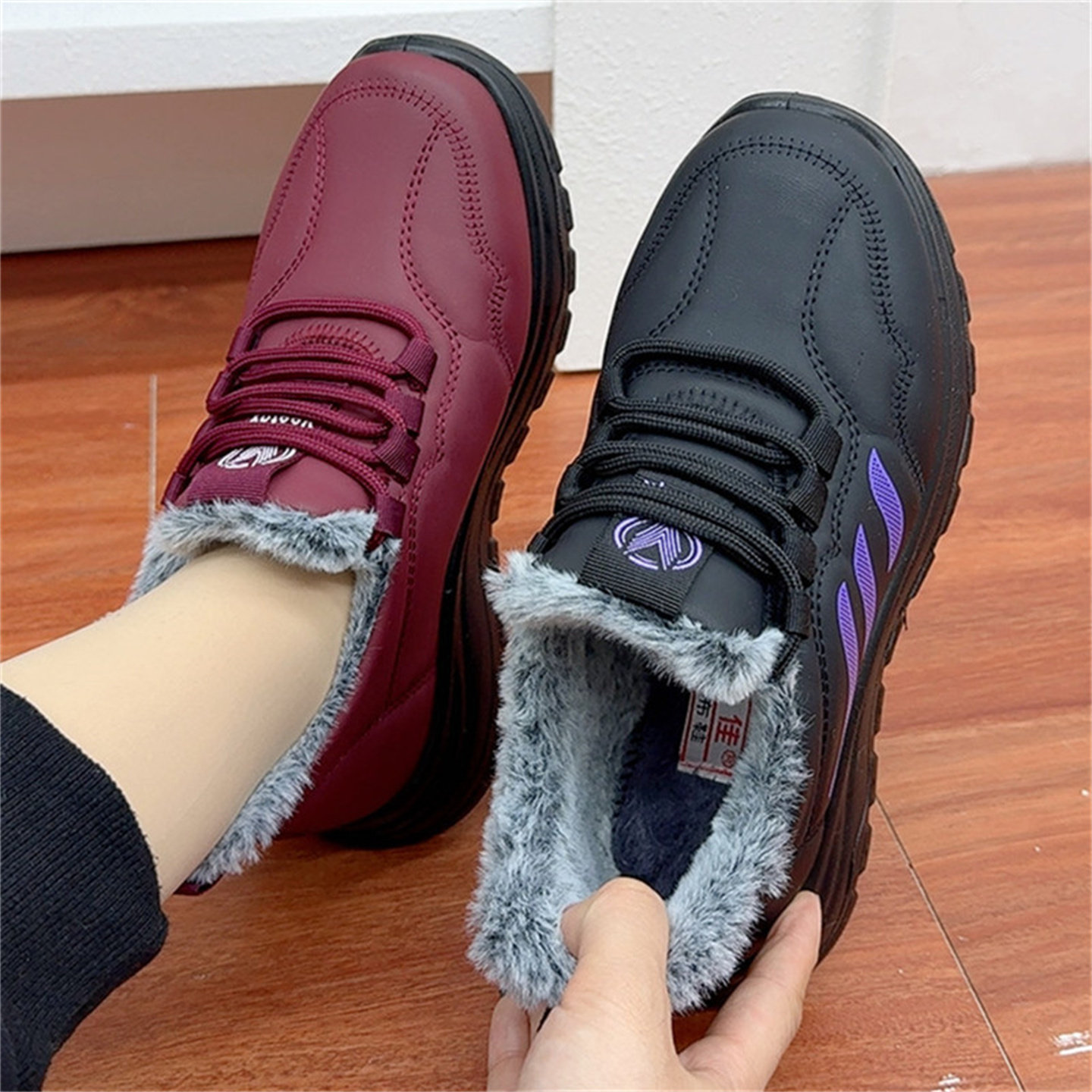 冬季老北京棉鞋防寒防水厚底中老年加绒加厚保暖休闲女棉鞋妈妈鞋,淘宝优惠券,粉丝福利购,淘宝优惠卷