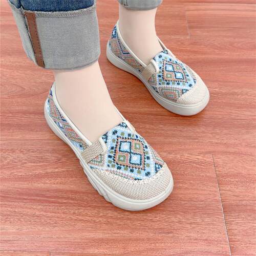 2025春季新款老北京布鞋女鞋文艺范棉麻透气妈妈鞋渔夫鞋软底防滑 - 图2