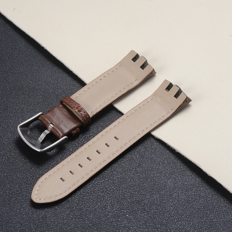 carty真皮适于swatch弧形20mm表带 carty配件