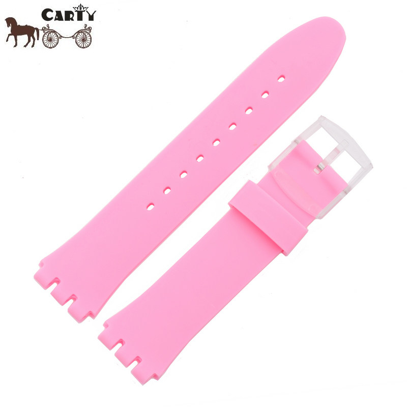 carty硅胶表带配件斯沃琪胶表带 carty配件