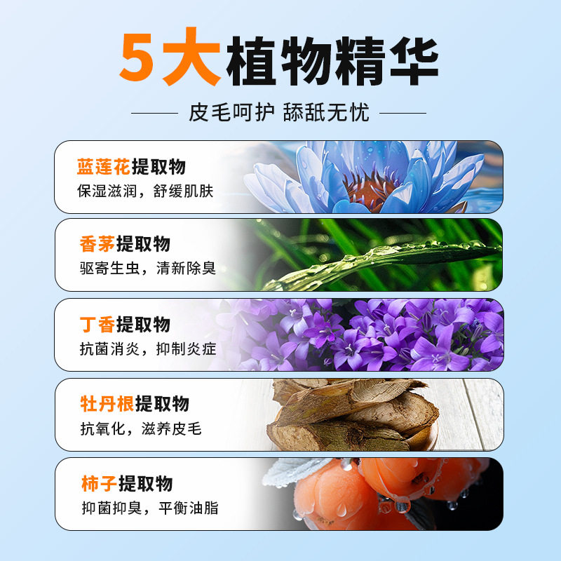 新款 雪貂留香猫狗通用免洗擦拭精华清洁套装宠物免水洗除臭留香,淘宝优惠券,粉丝福利购,淘宝优惠卷