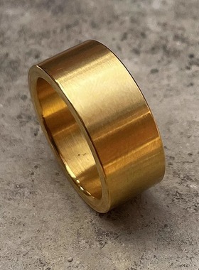 朋克风男女士钛钢日韩简约戒指