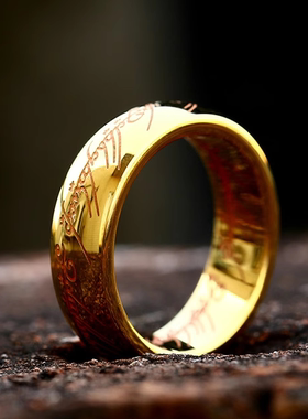 朋克风男士钛钢欧美指环王戒指