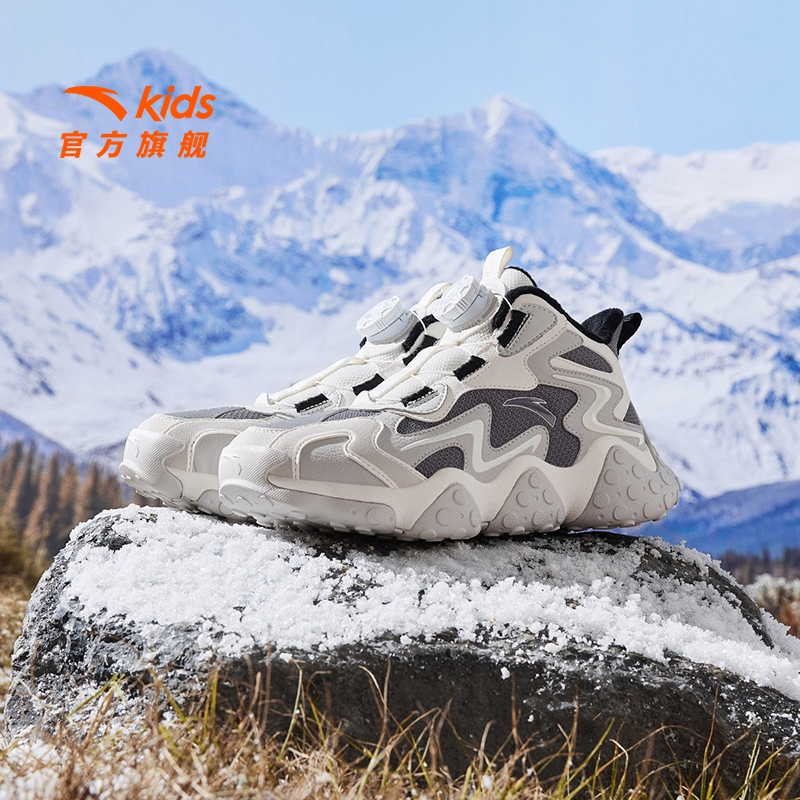安踏儿童男童大棉鞋男大童冬季加绒加厚东北保暖雪地靴运动棉靴子