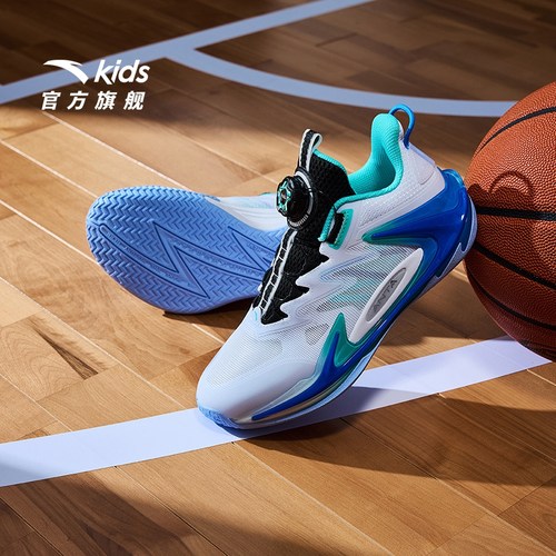 青狂刺安踏儿童篮球鞋男大童专业实战运动鞋子青少年缓震回弹童鞋 - 图1