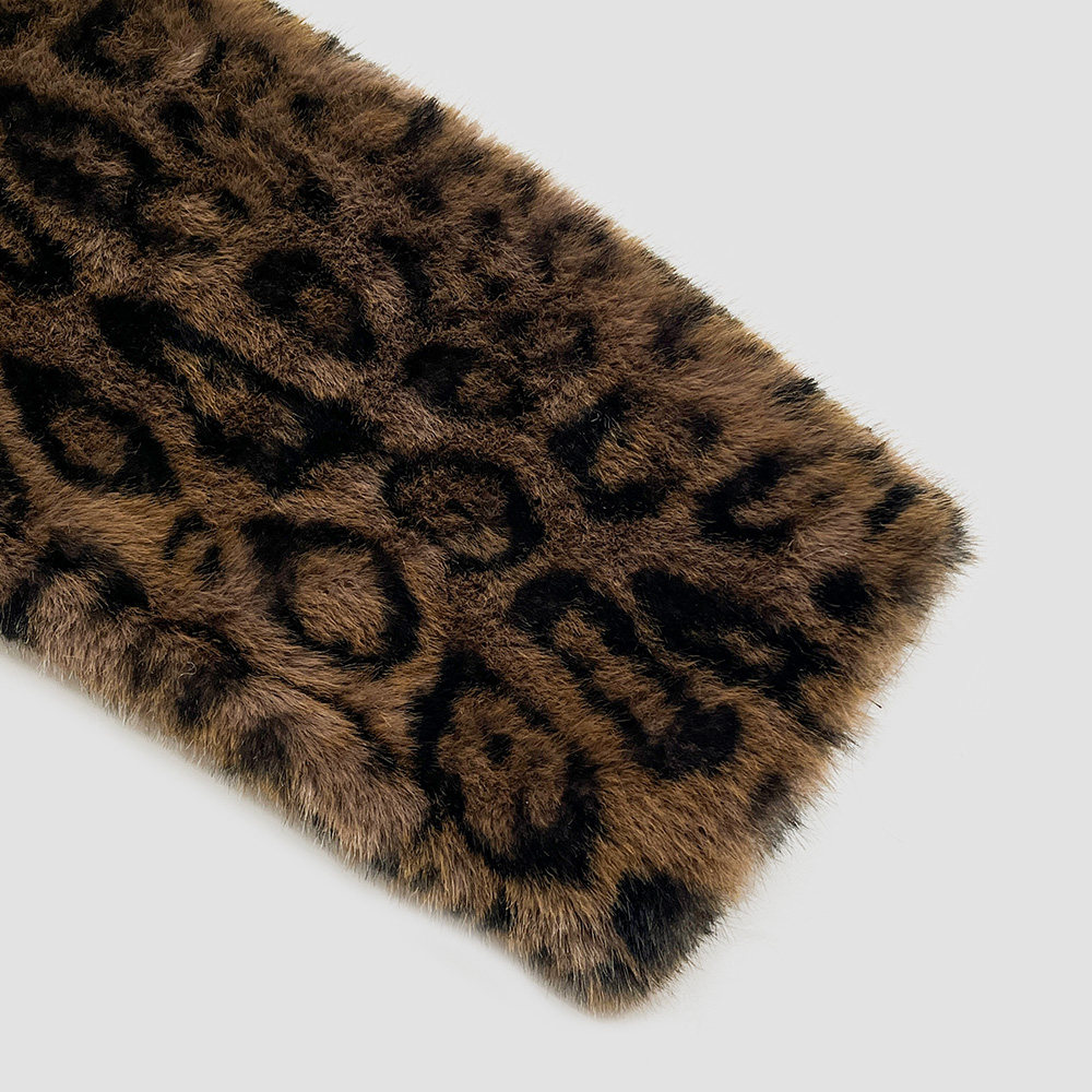 轻奢豹纹翻领气质百搭休闲毛毛短外套女L5021,淘宝优惠券,粉丝福利购,淘宝优惠卷