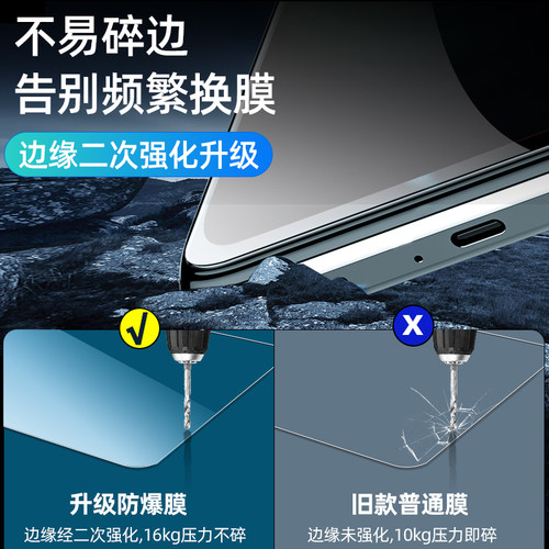 适用于红米14R钢化膜小米Redmi14R5G手机膜2411DRN47C全屏贴膜偷窥十四R14屏保刚化Redmin高清护眼蓝光防窥膜 - 图1