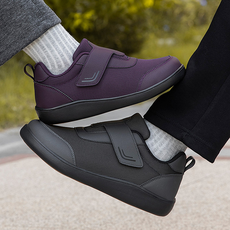 一脚蹬妈妈鞋秋季老人鞋拇外翻加肥宽松脚肿大头鞋布鞋奶奶鞋子女,淘宝优惠券,粉丝福利购,淘宝优惠卷