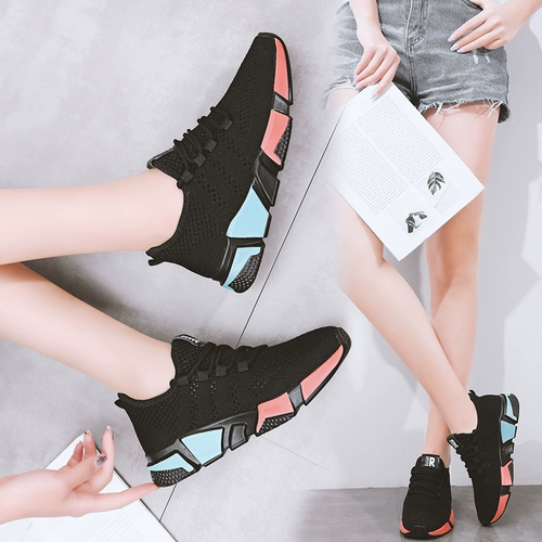 Летняя белая обувь, дышащие универсальные туфли, спортивная обувь для отдыха, в корейском стиле, для бега