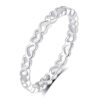 990 solid silver ring women's love index finger ring