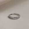Pure silver 999 copper coin open ring for women