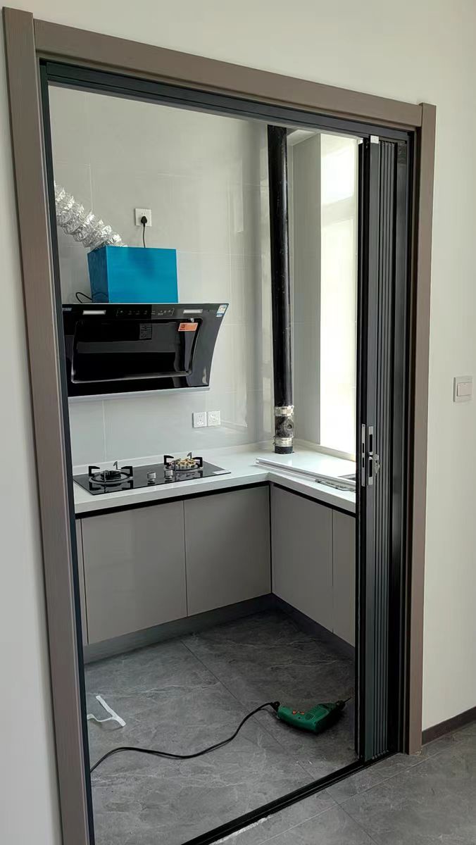 铝合金折叠门隔热空调推拉门隔断卫生间厨房平移门卧室门天然气验 - 图0