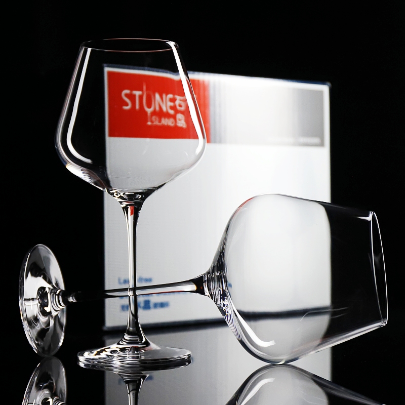 欧式水晶玻璃大号会所葡萄酒杯勃艮第杯大肚杯轻奢酒庄高脚红酒杯 - 图1