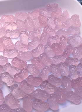 新品天然粉晶貔貅吊坠粉嫩可爱百搭时尚小巧精致百搭礼物女包邮