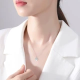 Ожерелье, подвеска, универсальная цепочка до ключиц, Франция, легкий роскошный стиль, серебро 925 пробы, подарок на день рождения, изысканный стиль