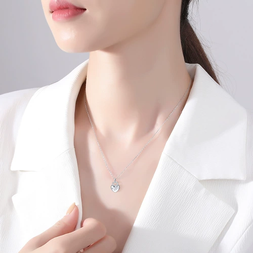 Ожерелье, подвеска, универсальная цепочка до ключиц, Франция, легкий роскошный стиль, серебро 925 пробы, подарок на день рождения, изысканный стиль