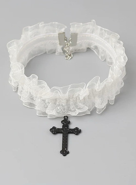 万圣节暗黑脖子项圈遮疤锁骨链