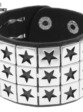 男女皮革亚文化y2k朋克手环手镯