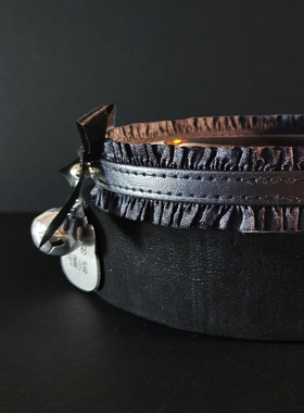 定制刻字铃铛蝴蝶结情侣项链