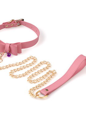 链条脖子情趣风配饰皮项圈