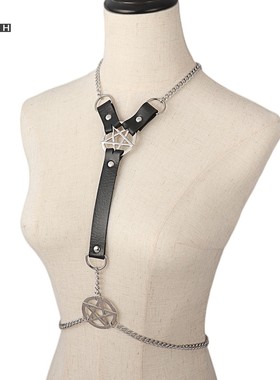 挂脖腰链女暗黑哥特风配饰