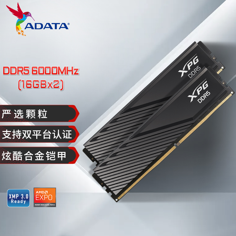 威刚XPG威龙DDR5内存条16G 32G 6000/6400台式机电脑RGB灯条 D500 - 图2