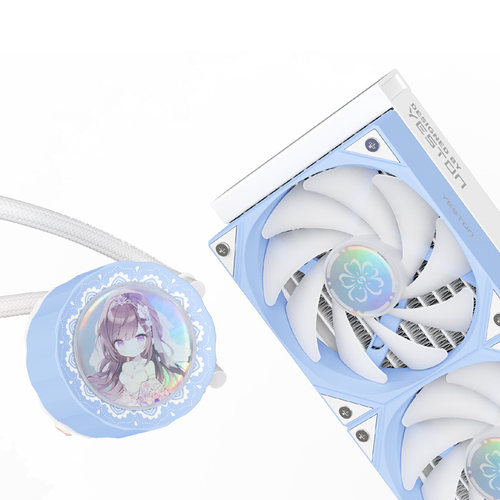 盈通樱瞳花嫁360水冷一体式台式机电脑主机CPU散热器ARGB机箱风扇 - 图3