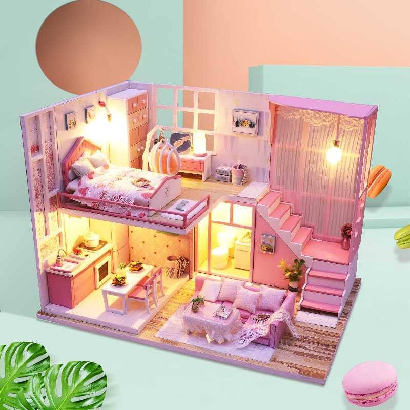 7-8 9 1012岁手工公主娃娃屋 那家小屋过家家玩具