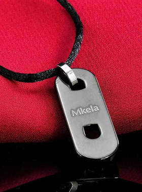 梦克拉钨金吊坠十字架项链轻奢