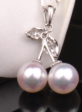 梦克拉18K金钻石海水珍珠强光