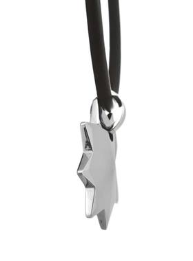 梦克拉钨金吊坠八角星光亮如镜