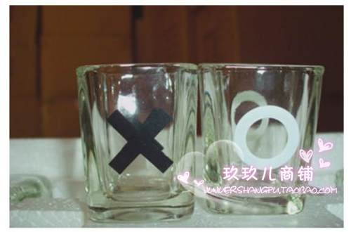 休闲娱乐XO酒杯九宫格棋井字棋茶餐厅娱乐酒具喝酒酒吧游戏玩具 - 图3